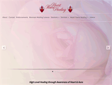 Tablet Screenshot of heartflamehealing.com